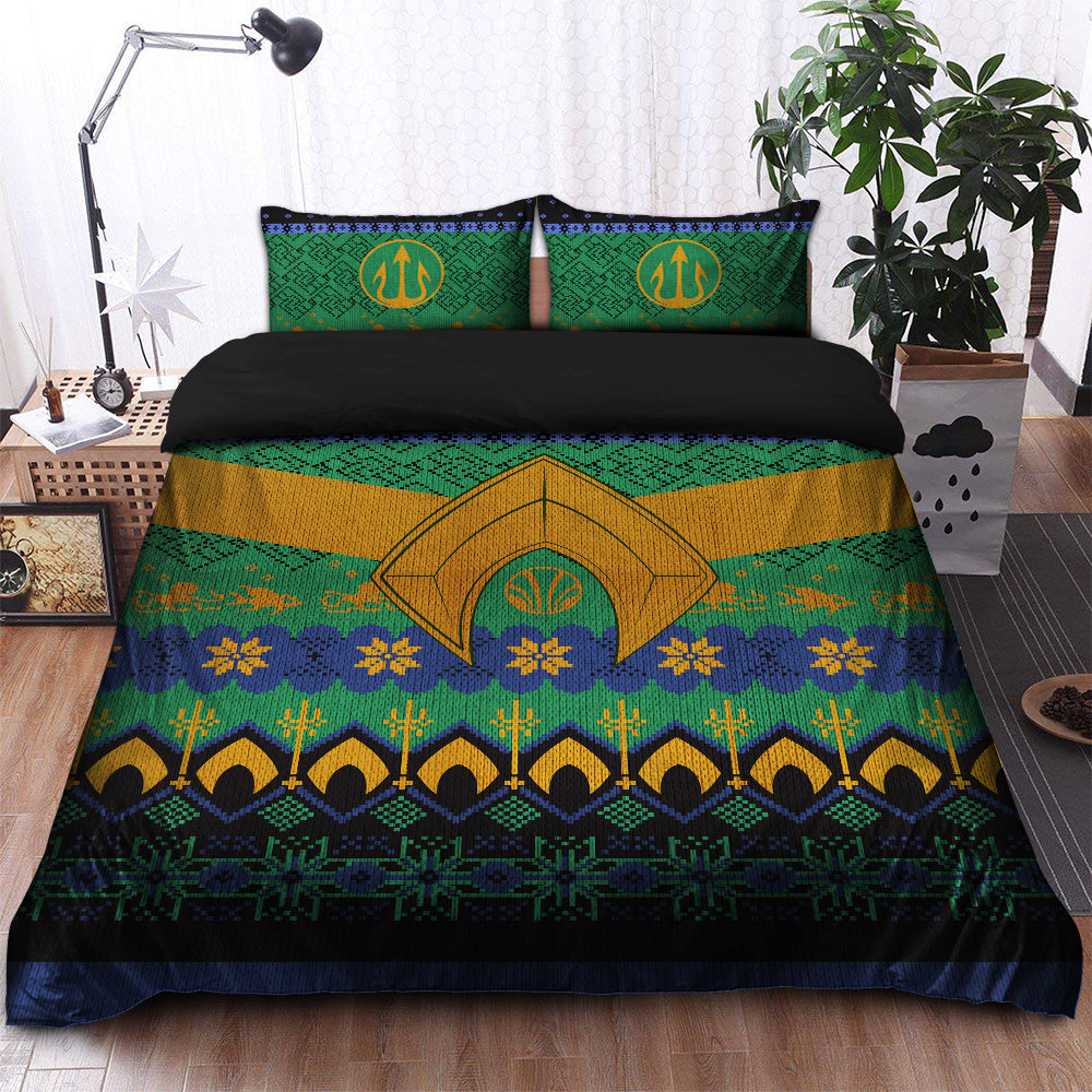 Aquaman Christmas Bedding Set Duvet Cover And 2 Pillowcases - Image 2
