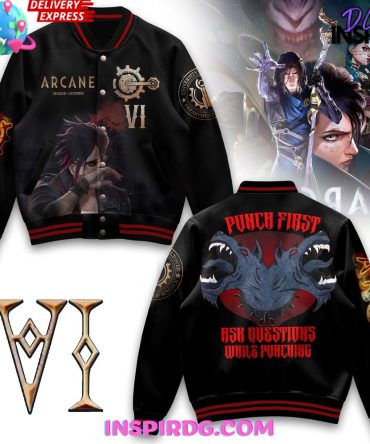Arcane League Of Legends Vi Special Edition Varsity Jacket