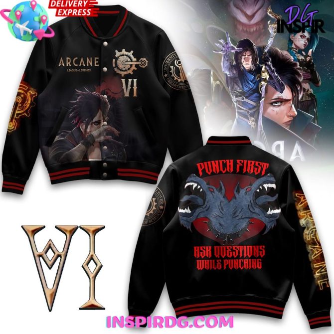 Arcane League Of Legends Vi Special Edition Varsity Jacket
