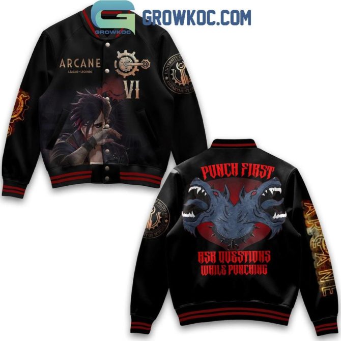 Limited Edition Arcane Varsity Jacket – Stylish League-Inspired Apparel For Fans