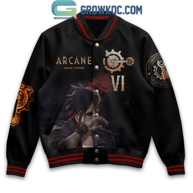 Limited Edition Arcane Varsity Jacket – Stylish League-Inspired Apparel For Fans - Image 2