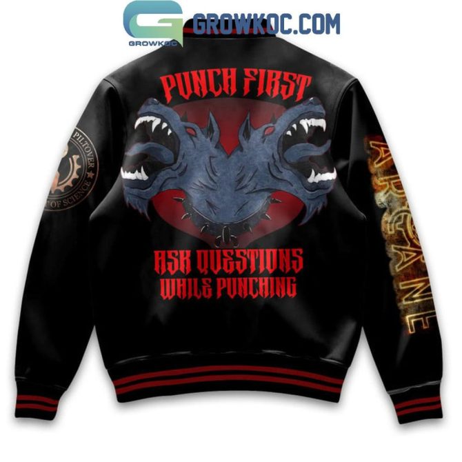 Limited Edition Arcane Varsity Jacket – Stylish League-Inspired Apparel For Fans - Image 3