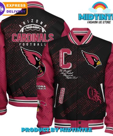 Arizona Cardinals 2024 Nfl Pattern Baseball Jacket