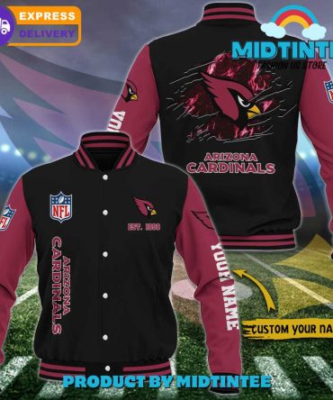 Custom Arizona Cardinals Varsity Jacket - Personalized Nfl Fan Gear With Fast Delivery
