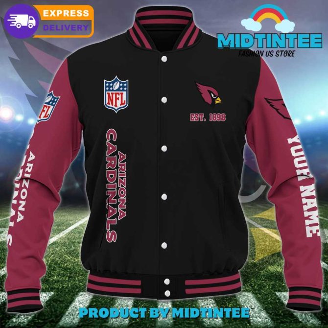 Custom Arizona Cardinals Varsity Jacket - Personalized Nfl Fan Gear With Fast Delivery - Image 2