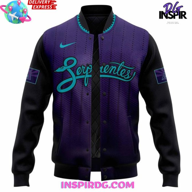 Arizona Diamondbacks Serpientes City Connect 2025 Varsity Jacket - Image 2