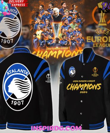 Atalanta Bc Uefa Europa League Champions 2024 Baseball Jacket Limited Edition