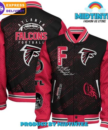 Atlanta Falcons 2024 Nfl Pattern Baseball Jacket