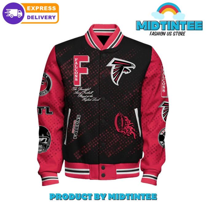 Atlanta Falcons 2024 Nfl Pattern Baseball Jacket - Image 2