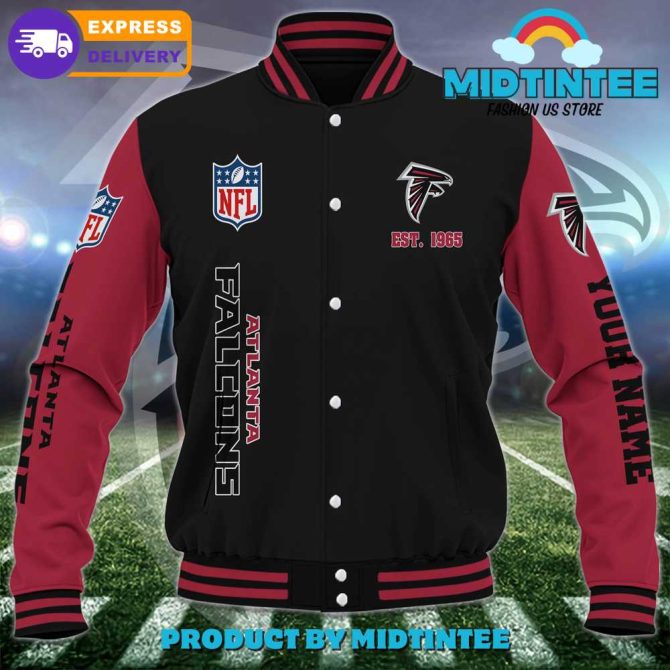 Custom Atlanta Falcons Varsity Jacket - Personalized Nfl Fan Gear, Fast Delivery! - Image 2