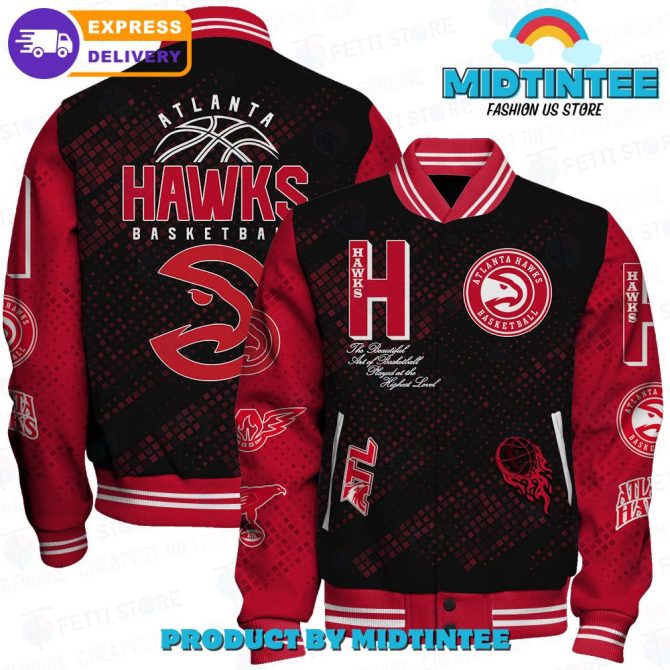 Atlanta Hawks Bomber Jacket - Stylish Fan Gear With Fast Shipping
