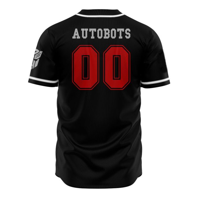 Transformers Autobot Baseball Jersey – Stylish Black Fan Apparel For Adults - Image 2