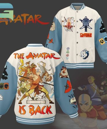 Avatar Themed Varsity Jacket - Unique Anime Design, Perfect For Fans!