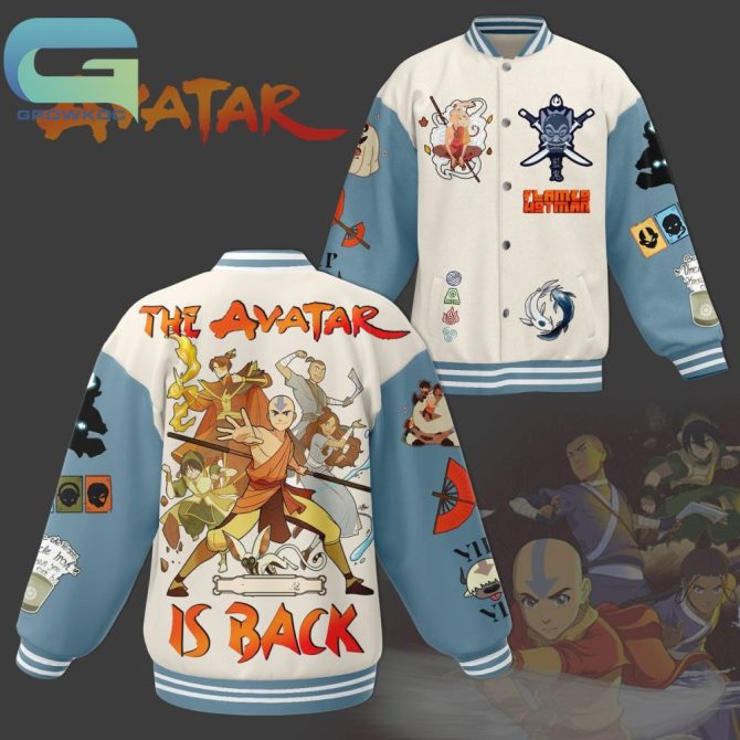 Avatar Themed Varsity Jacket - Unique Anime Design, Perfect For Fans!