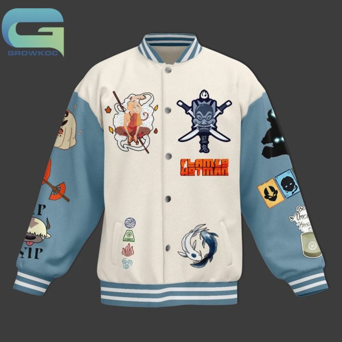 Avatar Themed Varsity Jacket - Unique Anime Design, Perfect For Fans! - Image 2