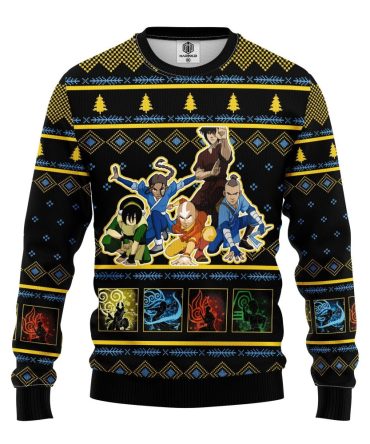 Avatar Last Airbender Ugly Christmas Sweater Amazing Gift Idea Thanksgiving Gift
