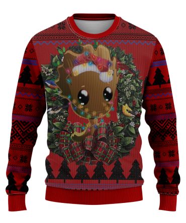 Baby Groot Guardians Of The Galaxy Mc Ugly Christmas Sweater Thanksgiving Gift