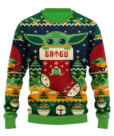 Baby Yoda Star Wars Ugly Christmas Sweater Xmas Gift