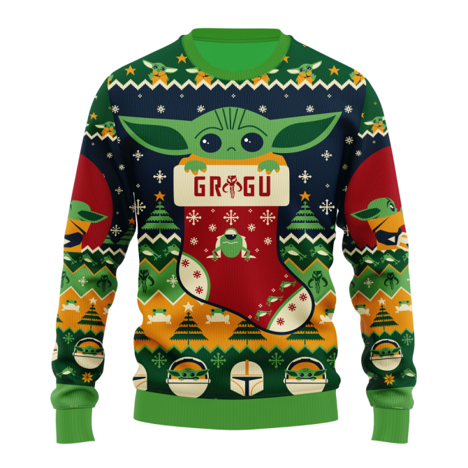 Baby Yoda Star Wars Ugly Christmas Sweater Xmas Gift