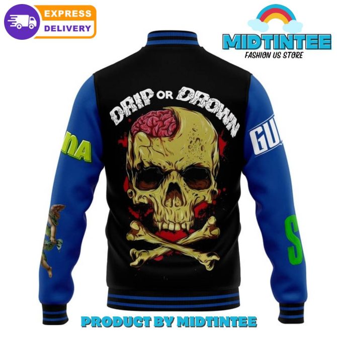 Bachelor Drip Or Drown Baseball Jacket - Image 3