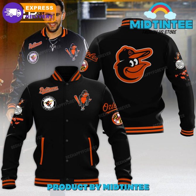 Baltimore Orioles Mlb Black Baseball Jacket