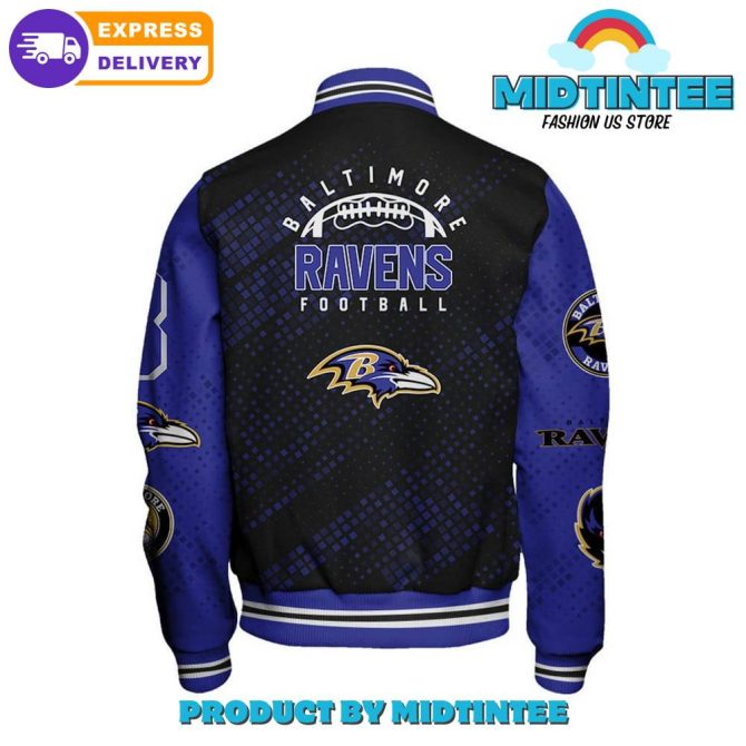 Baltimore Ravens 2024 Nfl Pattern Baseball Jacket - Image 3