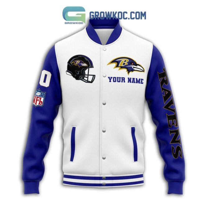 Custom Baltimore Ravens Varsity Jacket - Personalize Your Name & Number - Perfect For Fans! - Image 3