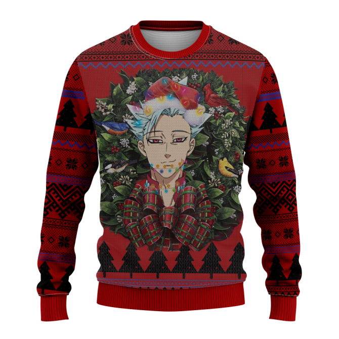Ban Seven Deadly Sins Mc Ugly Christmas Sweater Thanksgiving Gift - Image 3