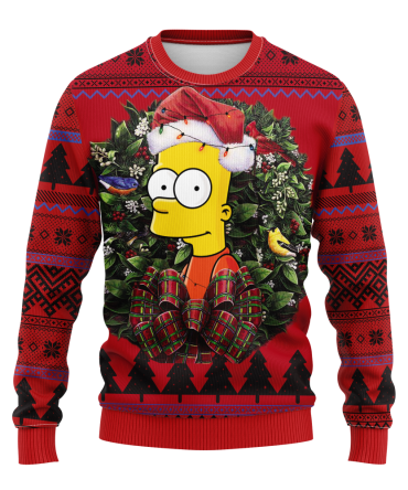 Bart Simpson The Simpson Noel Mc Ugly Christmas Sweater Thanksgiving Gift