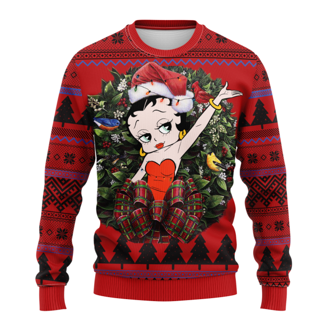 Betty Boop Noel Mc Ugly Christmas Sweater Thanksgiving Gift