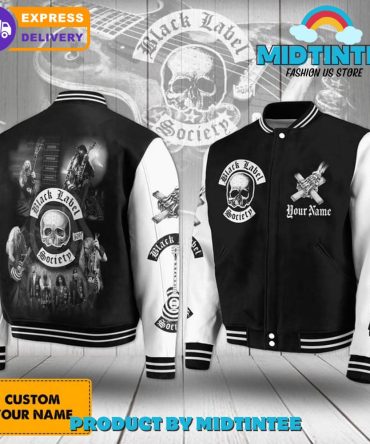 Custom Black Label Society Varsity Jacket – Personalized Name, Rock Band Style