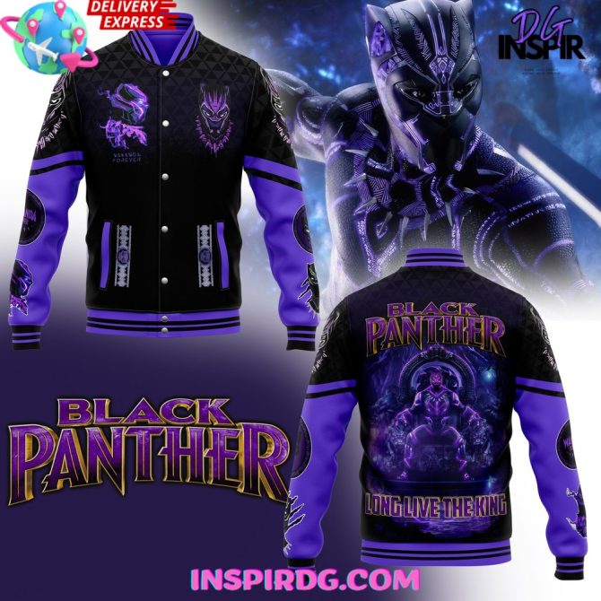Black Panther Long Live The King Baseball Jacket