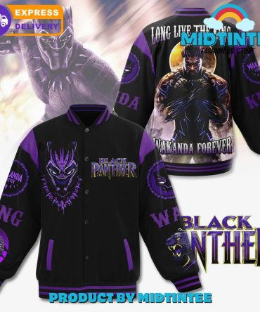 Black Panther Wakanda Forever Baseball Jacket