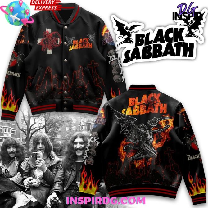 Black Sabbath Hellfire Limited Edition Varsity Jacket