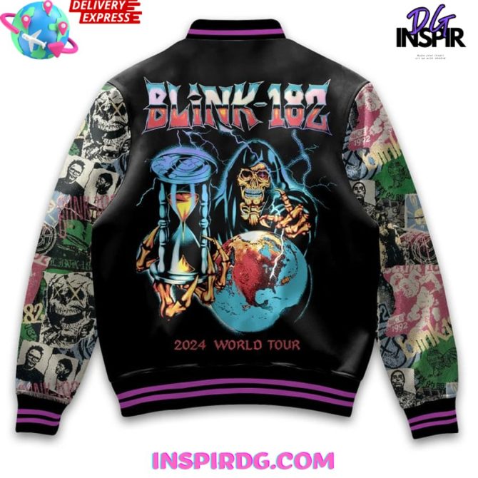 Blink-182 World Tour 2024 Special Varsity Jacket - Image 4