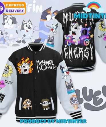 Bluey Muffin Energy Baseball Jacket
