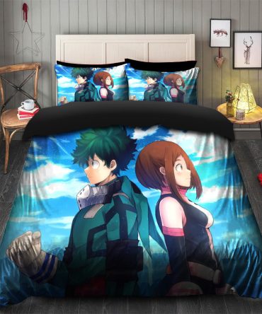 Boku No Hero Academia Couple Anime Bedding Set Duvet Cover And 2 Pillowcases