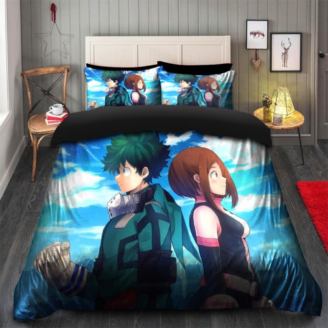 Boku No Hero Academia Couple Anime Bedding Set Duvet Cover And 2 Pillowcases