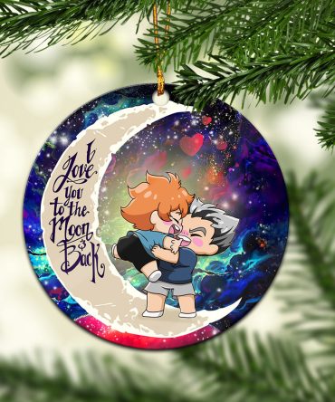 Bokuhina Love You To The Moon Galaxy Ceramic Circle Ornament Perfect Gift For Christmas Holiday