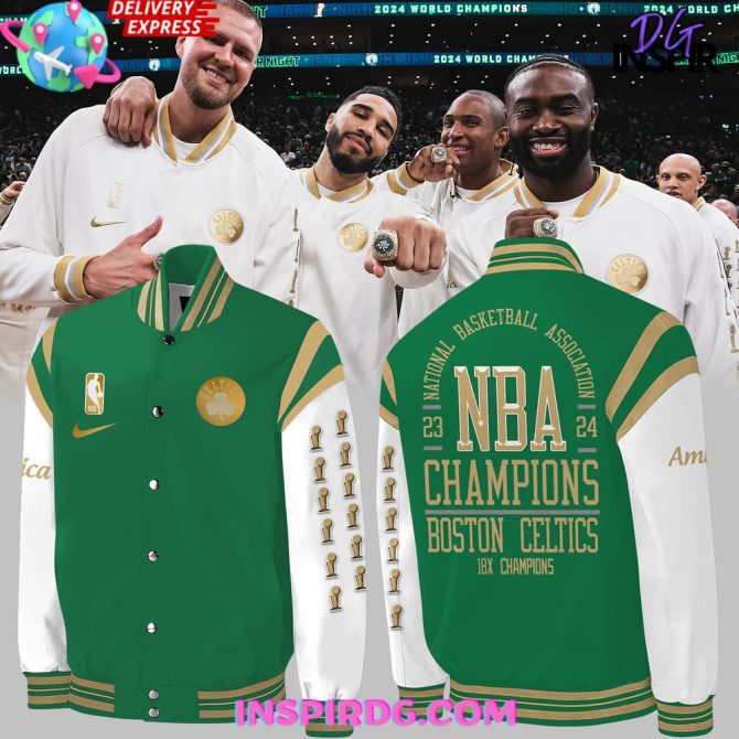 Boston Celtics 18X Nba Champions Special Green Jacket