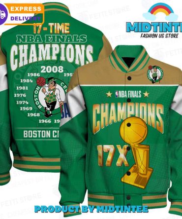 Boston Champions Jacket - 17X Nba Finals Wins Commemorative Apparel - Fast Delivery