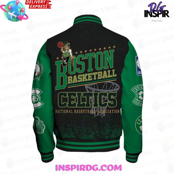 Boston Celtics National Basketball Association Bomber Jacket - Image 3