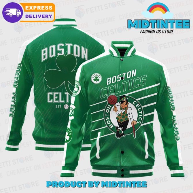 Boston Celtics Green Bomber Jacket - Unisex , Fast Shipping , Support Your Team In Style!