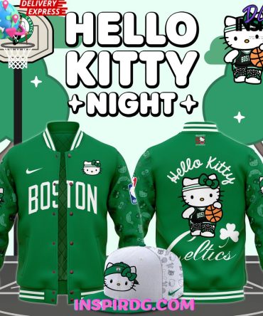 Boston Celtics X Hello Kitty Night Limited Varsity Jacket