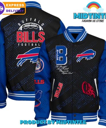 Buffalo Bills 2024 Nfl Pattern Baseball Jacket