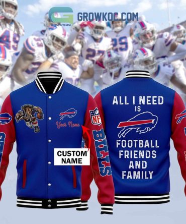 Customizable Buffalo Bills Varsity Jacket – Perfect For Football Fans & Family Bonding