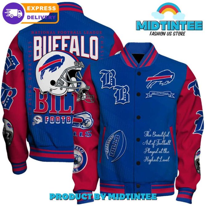 Buffalo Bills Varsity Jacket - Nfl Fan Gear , Fast Delivery , Midtintee Store