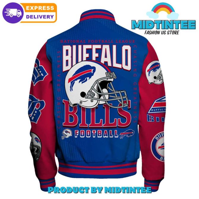 Buffalo Bills Varsity Jacket - Nfl Fan Gear , Fast Delivery , Midtintee Store - Image 3