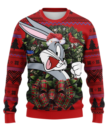 Bugs Bunny Porky Pig Daffy Duck Cartoon Mc Ugly Christmas Sweater Thanksgiving Gift