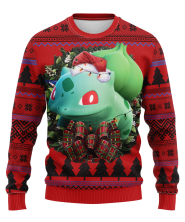 Bulbasaur Pokemon Noel Mc Ugly Christmas Sweater Thanksgiving Gift
